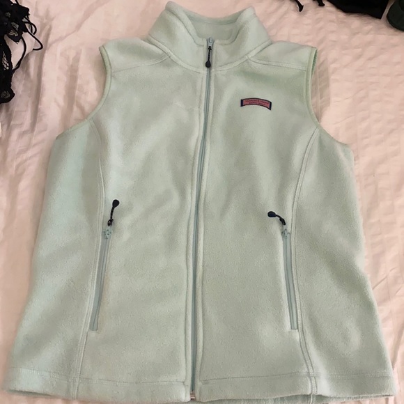 Vineyard Vines Tops - Vineyard Vines Mint Fleece vest